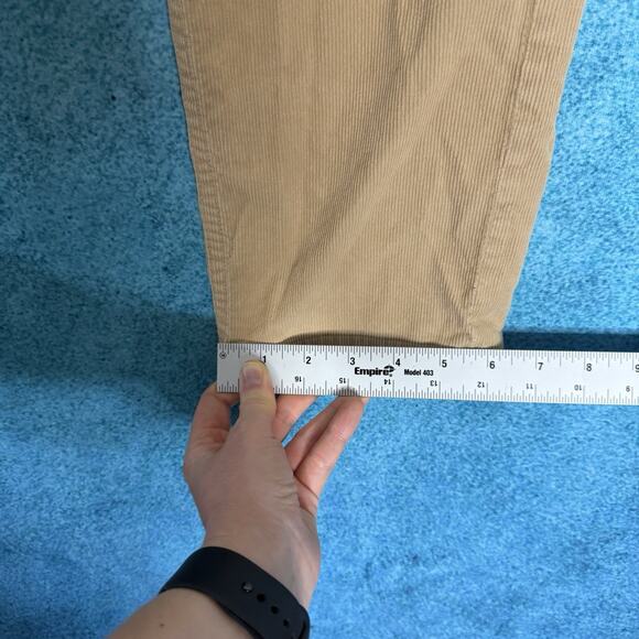 Brooks Brothers Pants Mens 32x32 Tan Light Brown Corduroy Stretch Red Fleece - Picture 9 of 16